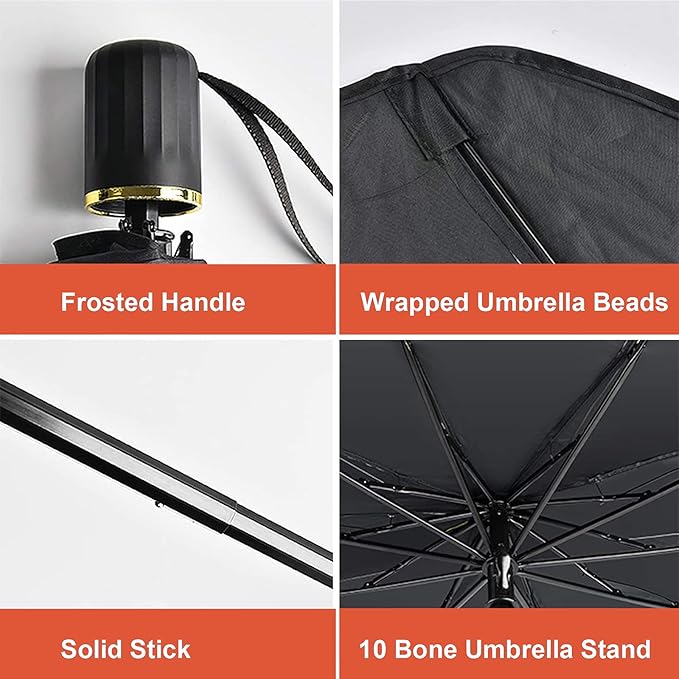 Car windshield sun shade umbrella