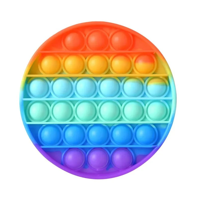 Pop Fidget Rainbow Silicone Push Bubble Reliver Stress