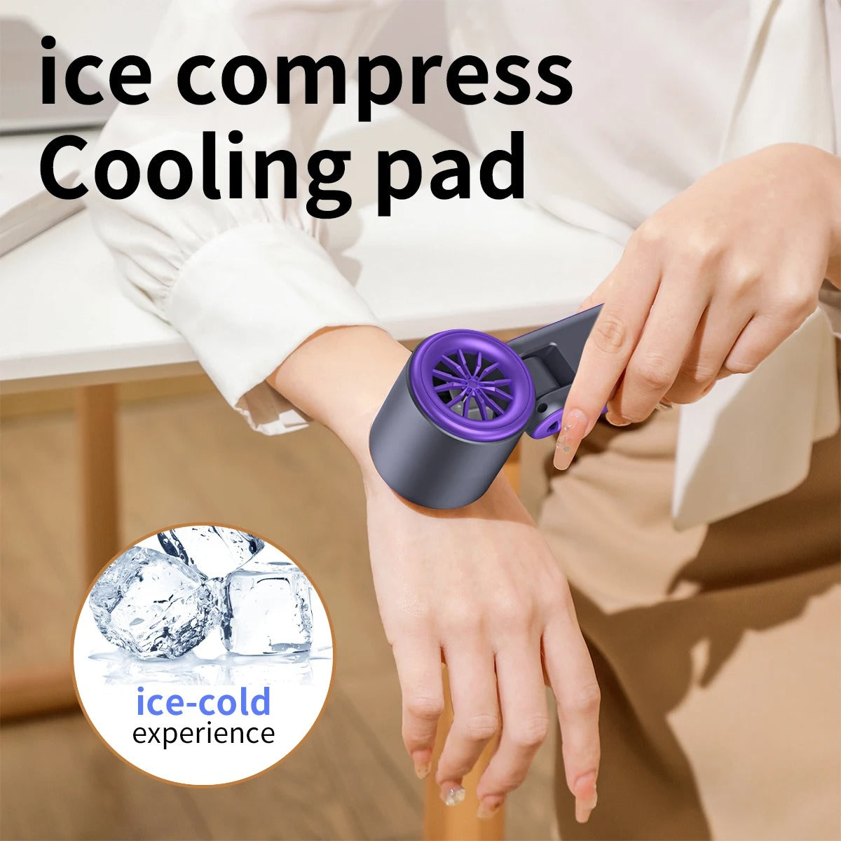 Semiconductor Refrigeration Ice Pack Handheld Electric Fan