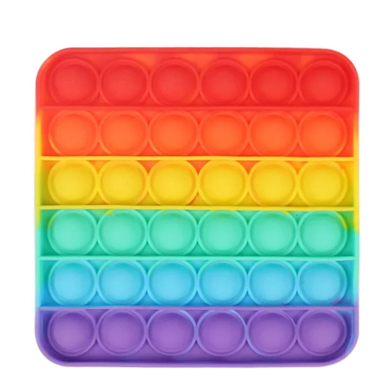 Pop Fidget Rainbow Silicone Push Bubble Reliver Stress