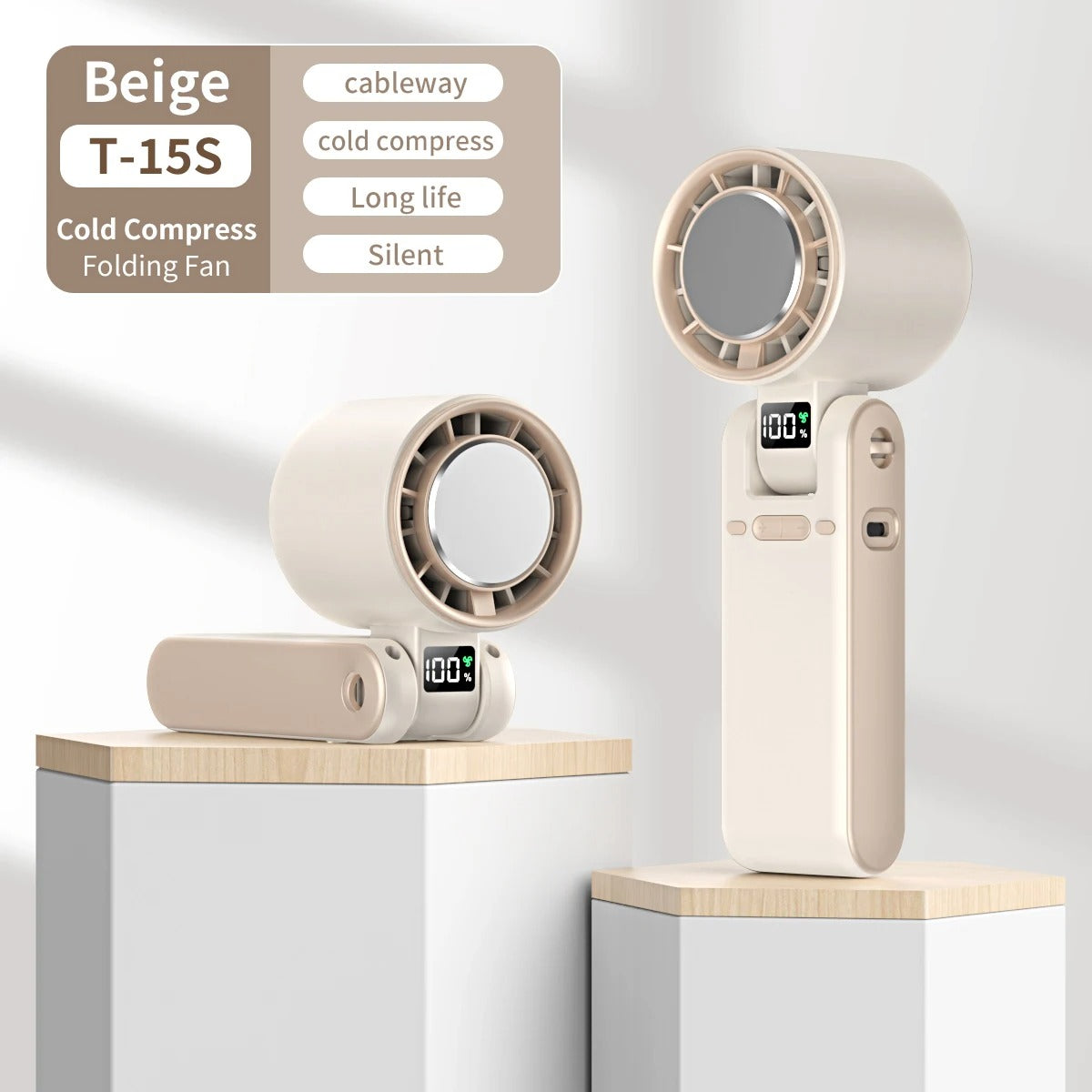 Semiconductor Refrigeration Ice Pack Handheld Electric Fan